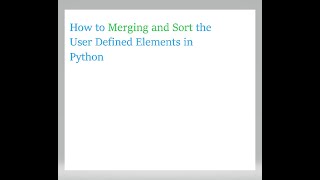 How to merging and sort empty list on Python