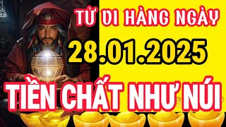 Tử Vi Hàng Ngày 28/01/2025 TIỀN CHẤT NHƯ NÚI, Chúc Mừng Con Giáp Này Bất Ngờ Trúng Lớn Trong Hôm Nay