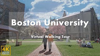 Boston University [Part 1] - Virtual Walking Tour [4k 60fps]