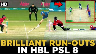 All Brilliant Run-Outs in HBL PSL 8 | HBL PSL 8 | MI2A