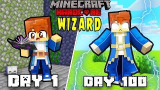 I Survived 100 Days as WIZARD in Minecraft Hardcore (HINDI)