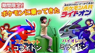 ポケットモンスター スカーレット･バイオレットの世界でミライドンとコライドンに乗ってきた【ポケモンARライドオン】ポケモンセンターメガトウキョー　イベント