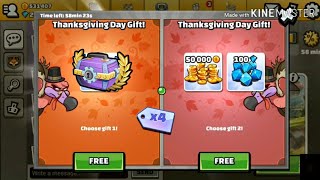 😵 I GOT 4 × FREE EPIC CHESTS GIFT ' THANKSGIVING ' Day Special !! IN | Hill Climb Racing 2