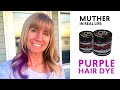 PURPLE HAIR DYE in 60 seconds!