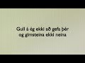 gull og perlur undirspil