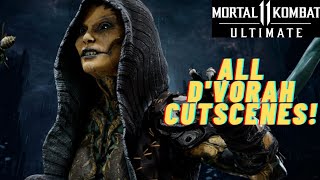 Mortal Kombat 11 - All D'Vorah Cutscenes