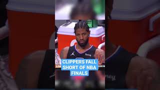 Paul George Watches From Bench As Clippers Fall Short Of NBA Finals #Shorts