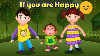 If You're Happy and You Know It | Nursery Rhymes for Babies #nurseryrhymes #cocomelon  #preschool