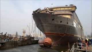 WODOWANIE STATKU STAVANGER FJORD / VESSEL LAUNCHING GDANSK 2012