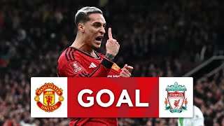 GOAL | Antony | Manchester United 2-2 Liverpool | Quarter-final | Emirates FA Cu