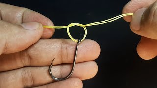 Palomar knot, one of the best and strongest fishing knots