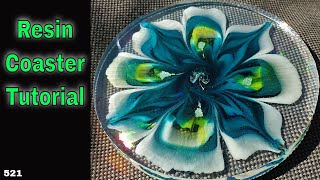 Holographic Flower Resin Coaster Tutorial *Redo Coasters Video 512*