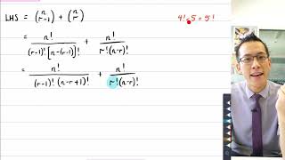 Induction with Sigma Notation (4 of 4: Binomial Theorem - Pascal's Identity)