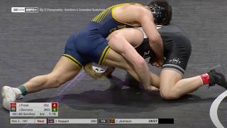 133lbs Evan Frost (Iowa State) vs Dominick Serrano (Northern Colorado)