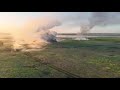 ukraine xx.08.2023. footage of the use of the us m58 miclic demining system in the bakhmut sector.