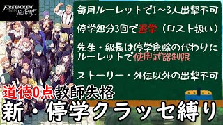 【FE風花雪月】（２１章～）ルーレットで当たったユニットは停学で出撃不可縛り！