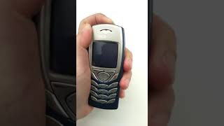 Original Nokia 6100 blue detail real shot video