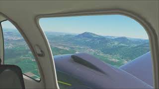 Approach and landing at Salzburg-Airport (LOWS)