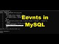 To Create a event using a stored procedure in MySQL