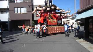 2015年 鳴海例大祭 本町 町曳 曲之手180度回転