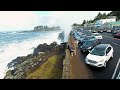 king tide at depoe bay oregon coast