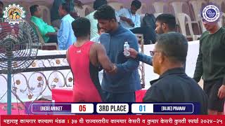 ANIKET VS PRANAV दिवस तिसरा : ३७ वी राज्यस्तरीय कामगार केसरी व कुमार केसरी कुस्ती स्पर्धा २०२४-२५