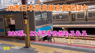 【JR西日本奈良線京都駅ほか】２０５系、２２１系その他もろもろ