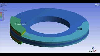 ANSYS WB Transient Structural FEA - Heat generation and dissipation in a disc brake (trial)