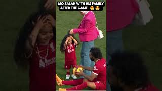 Mo Salah with his family after the Villa game 🥺⚽ #shorts #footballshorts #liverpoolfc #mosalah