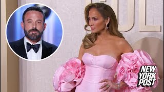 Jennifer Lopez gets asked whether Ben Affleck marriage will last on Golden Globes 2024 red carpet