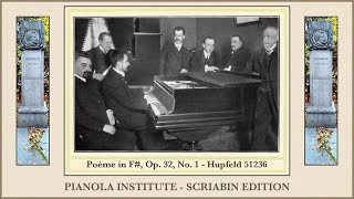 Aleksandr Nikolaevich Scriabin: Poème in F#, Op. 32, No. 1 - Played by the Composer