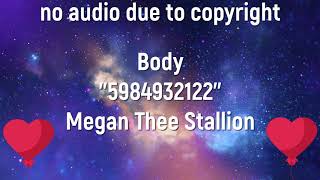Roblox Music Code/ID for Megan Thee Stallion - Body l 2021
