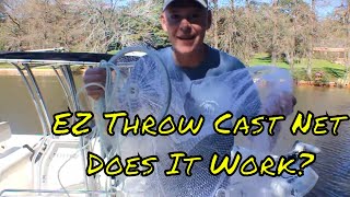 How To Throw A 4 foot Cast Net - EZ Throw Cast Net #Bait, #castnet, #Fishing