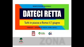 ZONA CISL 22 MANIFESTAZIONE FNP CISL 1 GIUGNO A ROMA