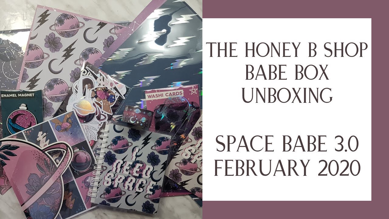 The Honey B Shop Babe Box February 2020 - Space Babe 3.0 | Planner ...