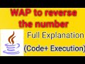 Program to reverse a number in java