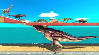 Who Can Run Across a Double-Layered Unsteady Bridge? - Dinosaurs Challenge