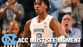 UNC Guard Caleb Love Takes The Lane \u0026 Punishes The Rim |  ACC Must See Moment