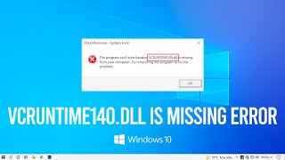 Vcruntime140 dll Is Missing Error   SOLUCION Windows 8.1 / 10 / 11