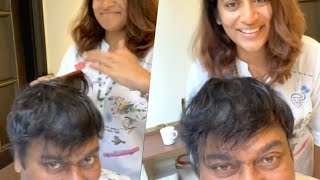 Sushmita Konidela Hair Cutting To Chiranjeevi | Happy Father's Day | Latest Tollywood News