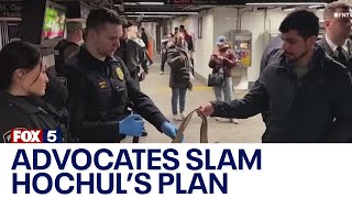Advocates slam Gov. Hochul's subway safety plan