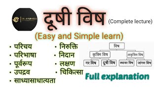 Dooshi visha | दूषी विष | Complete lecture |#ayurveda #bams @dr.ayurveda2020