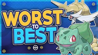 Ranking EVERY Starter Pokémon and Their Evolutions From Worst to Best