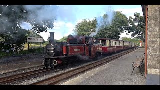 RD24420(vid).  Trains at Minffordd on the Ffestiniog Railway, part 2.