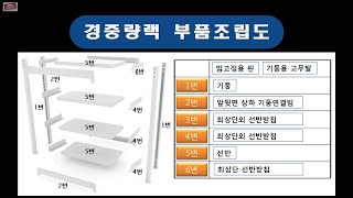 경량랙 중량랙 조립설치 방법안내 - 경중량랙개요 구조 규격 부품 가격 설치 판매 조립설치방법안내 상담 010-4689-1186,053-762-0030