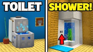 Minecraft: Working Bathroom Builds!