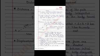 Motion chapter notes | Class 9 science notes | S chand physics notes | NCERT | CBSE |