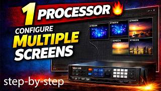 How to Configure Multiple Screens with One Processor in NovaLCT (Step-by-Step)