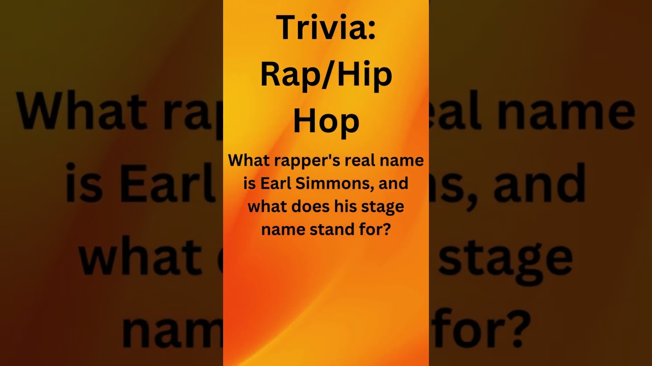 Music Trivia: Rap / Hip Hop - YouTube