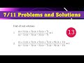 Clip 1371 : 13 711 Problems and Solutions